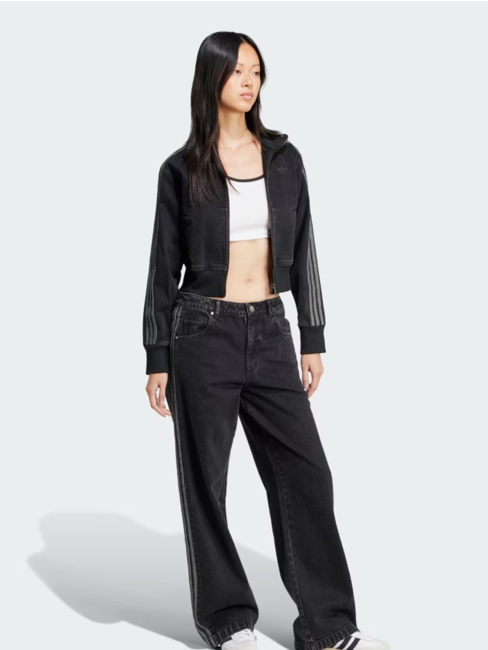 ADICOLOR DENIM 3-STRIPES TRACK PANTS